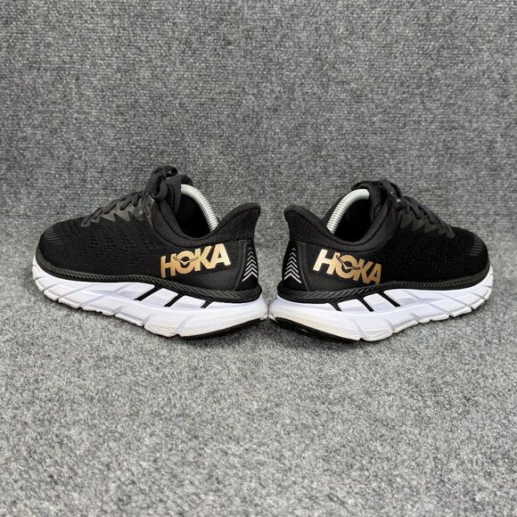 Hoka Clifton 7 Running Shoes Women's Size 10 Black Athletic Training Sneakers - Picture 7 of 12